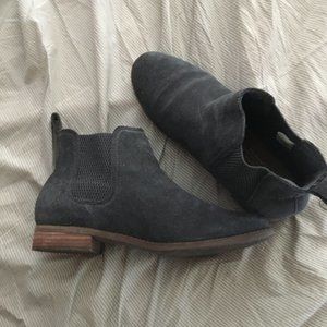 Toms Grey Suede Women's Ella Booties